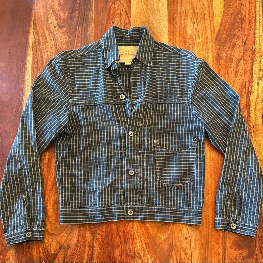 RRL - Striped denim twill jacket